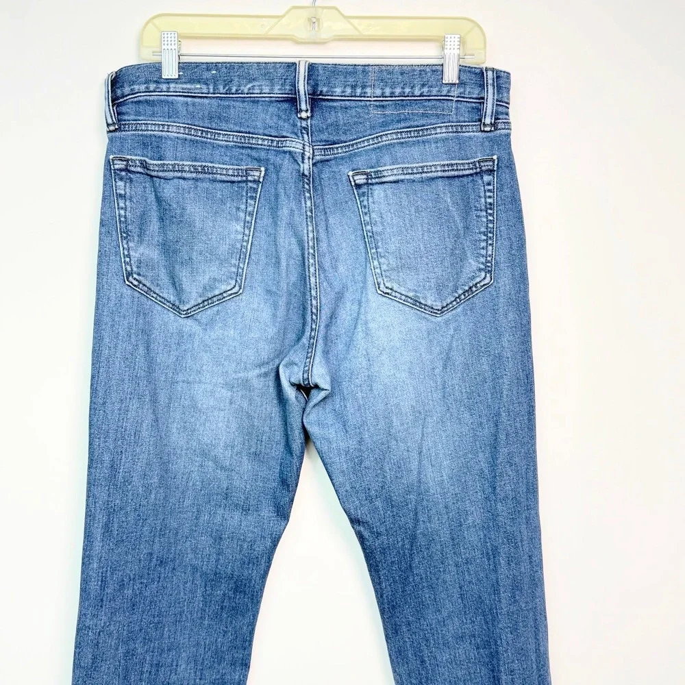 Banana Republic Straight Fit Jeans Mens 32x32 Medium Wash Blue Stretch Denim